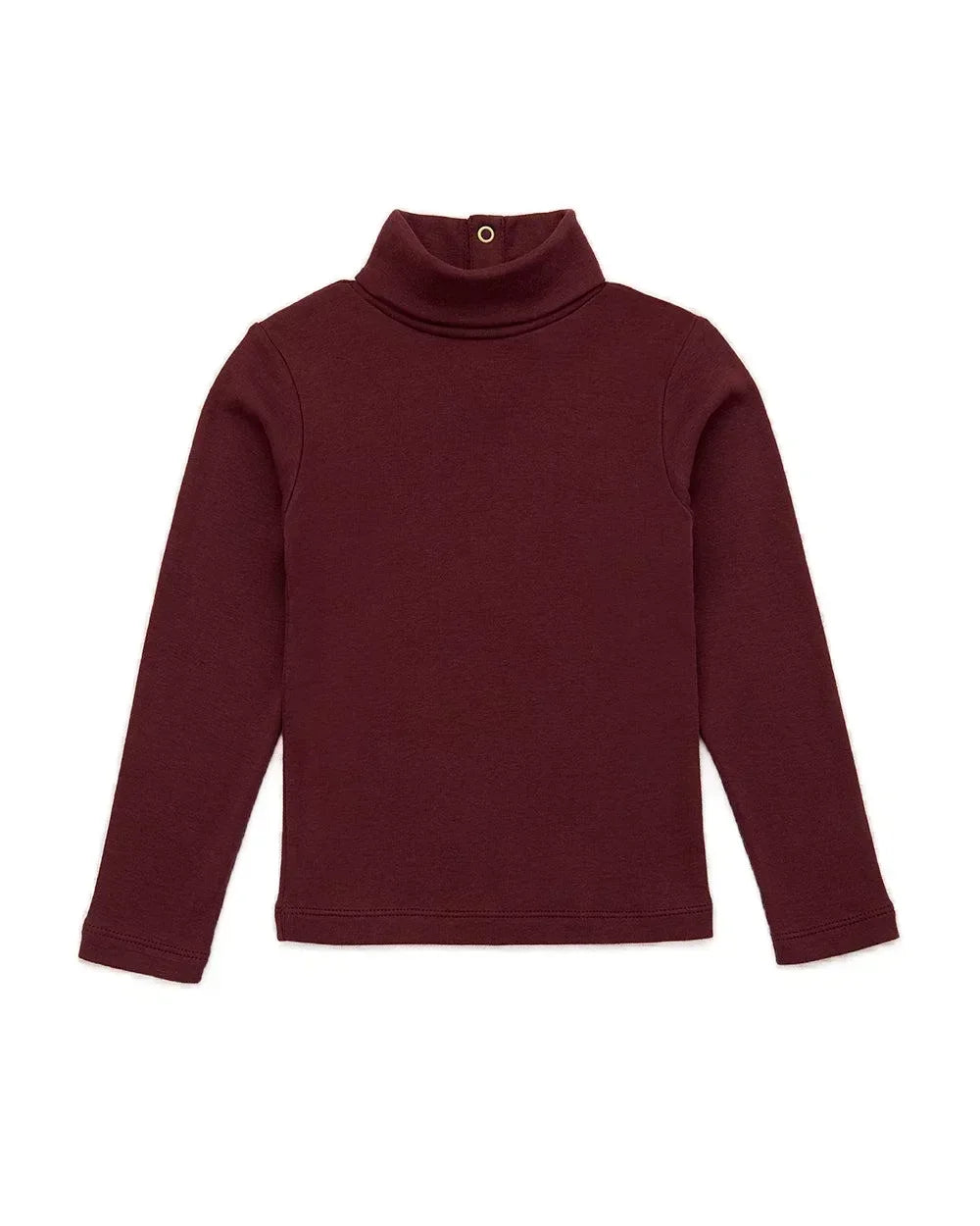 Retro Style Girls' Sweet Mid-Neck Tops for Autumn