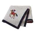 Cartoon Print Soft Cotton Fabric Baby Blankets childrensterritory