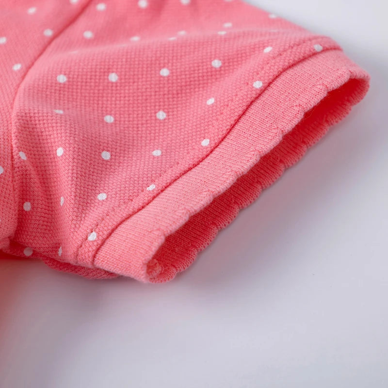 Kids Girls Printed Causal Cotton Polo Dresses for Summer childrensterritory