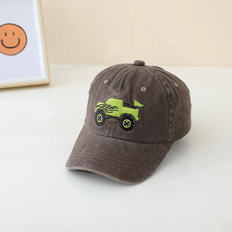 Adjustable Cartoon Truck Embroidered Children &