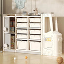 Kids Toy Storage Organizer with Three Cabinets and Ten Toy Bins