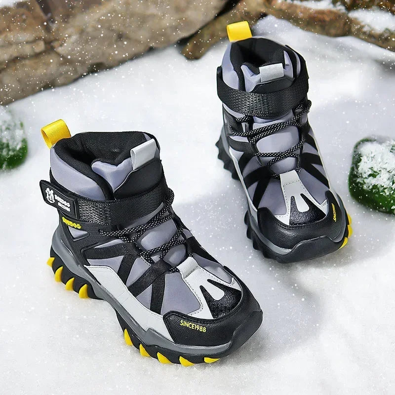 Boys Stylish Winter Long Warm Snow Boots childrensterritory