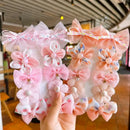 10Pcs/Set Cute Lace Flower Bows Design Baby Hairclips childrensterritory