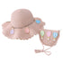 Kid Girl Colorful Anti-Dust Straw Hat with Bag Set  childrensterritory