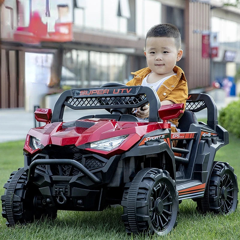 Off-road Electric Car with LED Lighting and Music for Kids childrensterritory