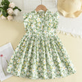 Kids Girls Floral Design Summer Princess Dresses childrensterritory