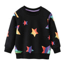 Long Sleeve Stars Cartoon Print Kid Boys Girls Sweatshirts childrensterritory
