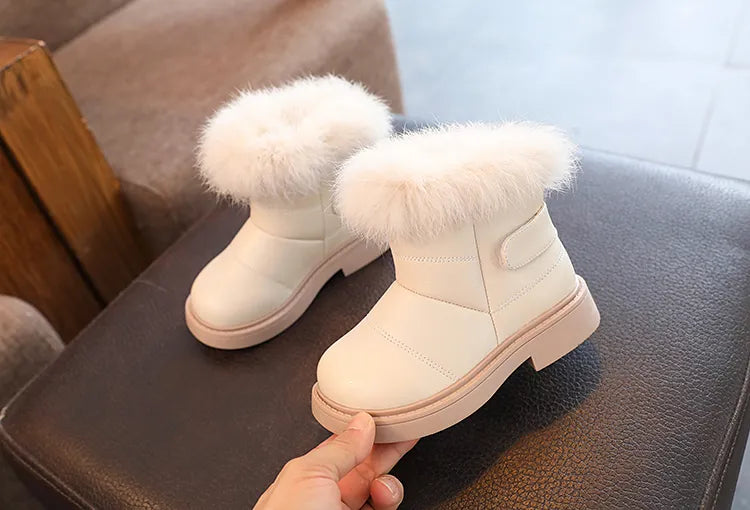 Little Boys Girls Casual Plush Winter Soft Boots childrensterritory