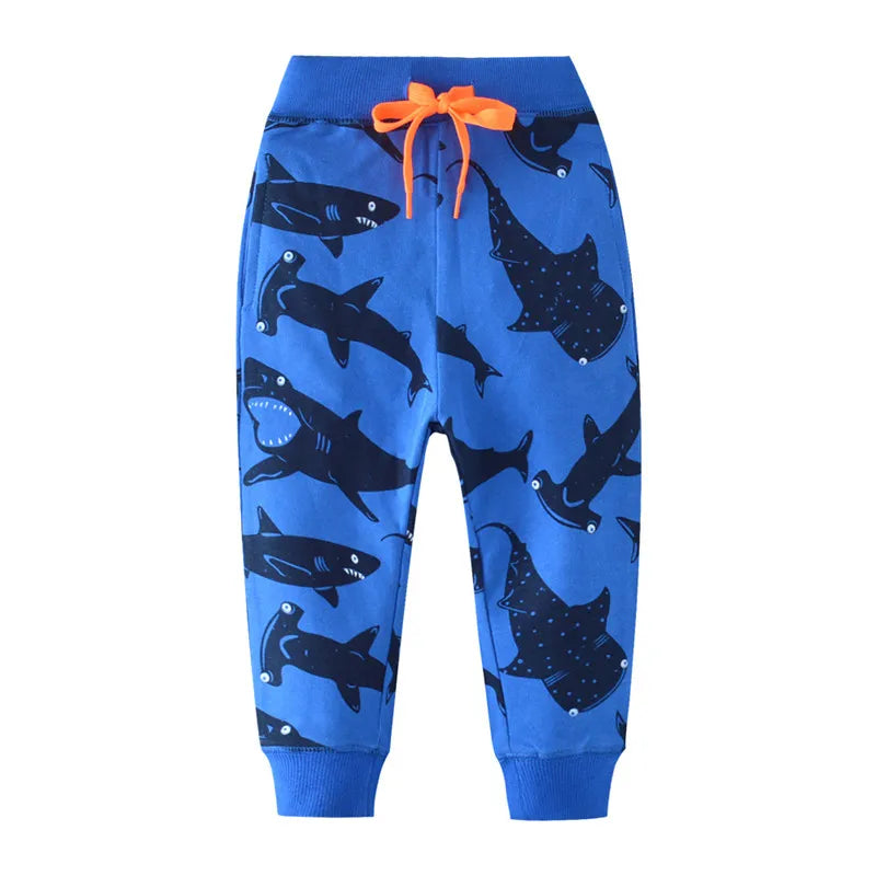 Kids Boys Full Length Animals Print Sweatpants