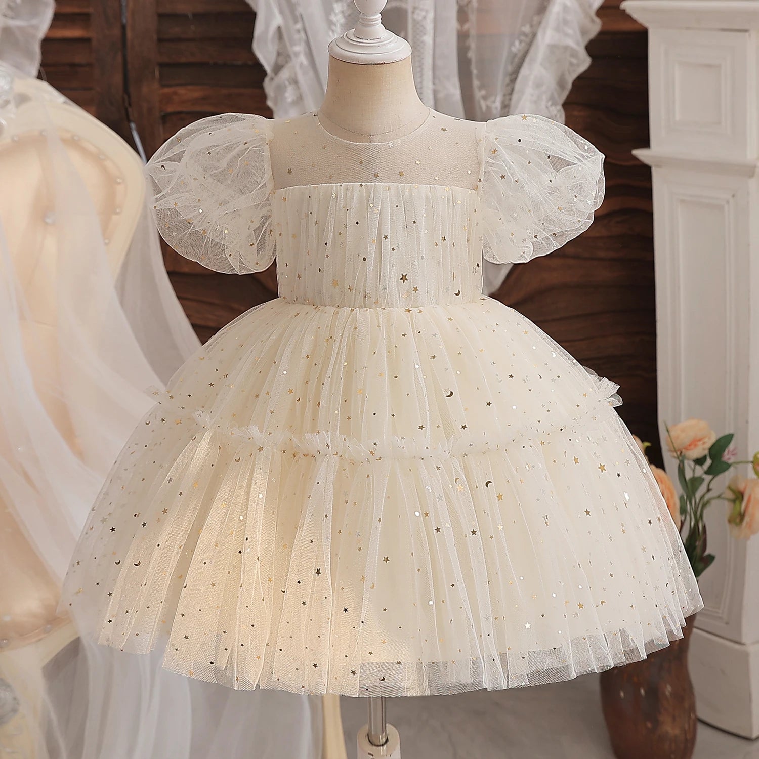 Little Girls Bow Lace Design White Baptism/Bridesmaid Dresses Children's Territory a Unit of VIC&SI LLC Little Girls Bow Lace Design White Baptism/Bridesmaid Dresses Children's Territory a Unit of VIC&SI LLC
