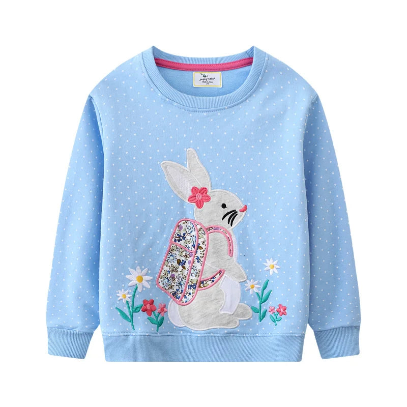 Kids' Long-Sleeved Animal Print Winter Sweatshirts