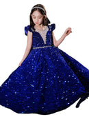 Kids Girls Elegant Princess Sequin Evening Prom Party Dresses/Gown childrensterritory
