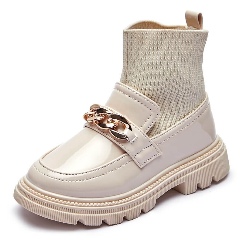 Flying Woven Soft Sole Princess Leather Boots for Kids Girls childrensterritory