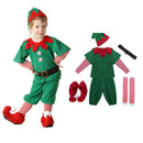 Kids Green Elf Santa Costume for Carnival Party childrensterritory