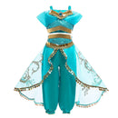 Kids Girls Jasmine Elsa Anna Bella Rapunzel Costumes childrensterritory