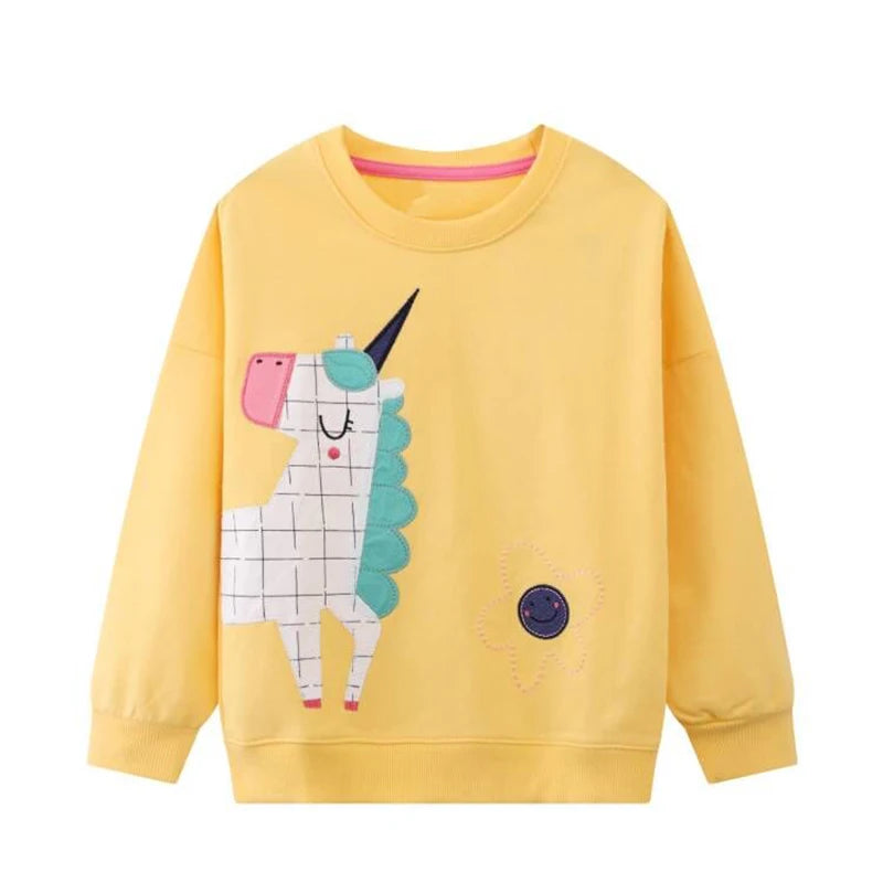 Little Girls Lovely Cotton Printed Sweatshirts