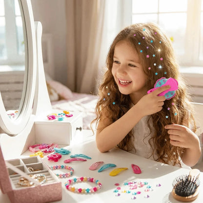 Girls Hair Braiding with Diamond Ornament Machine