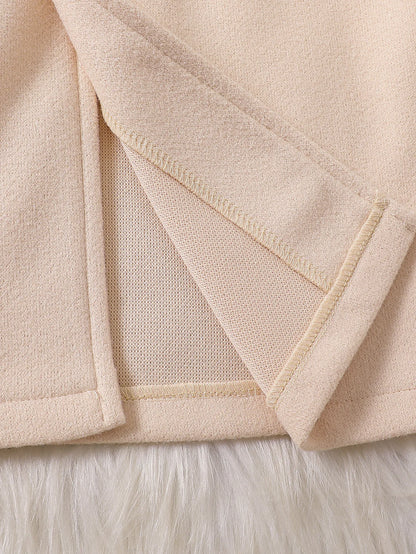 Girls’ Long-Sleeve Stylish Warm Winter Coat childrensterritory