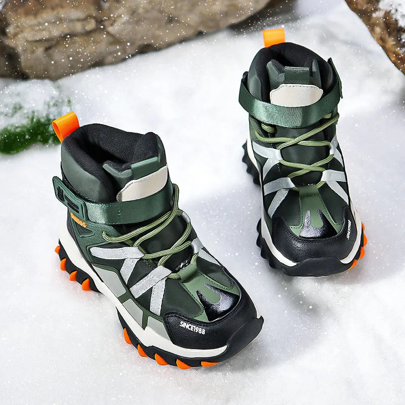 Boys Stylish Winter Long Warm Snow Boots