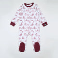 Baby and Kids Printed French Toile Cozy Pajamas and Footies childrensterritory