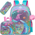 Kids Girls Full Size School Backpack with lunch box childrensterritory