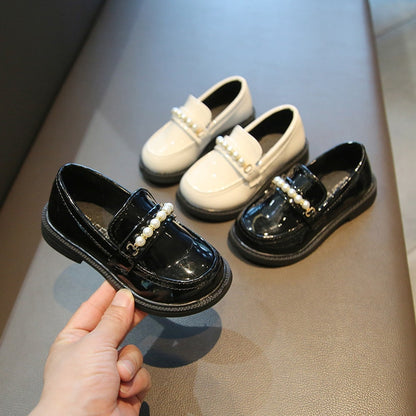 Kids Boys Girls British Style Leather Shoes for Party childrensterritory