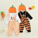 Baby Halloween 3Pcs Funny Pumpkin Printed Costume Set