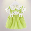 Baby Girls Doll Collar Summer Princess Birthday Party Dresses childrensterritory
