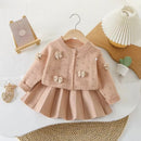 Girls’ Long-Sleeve Soft Winter Sweater with Heart Design childrensterritory