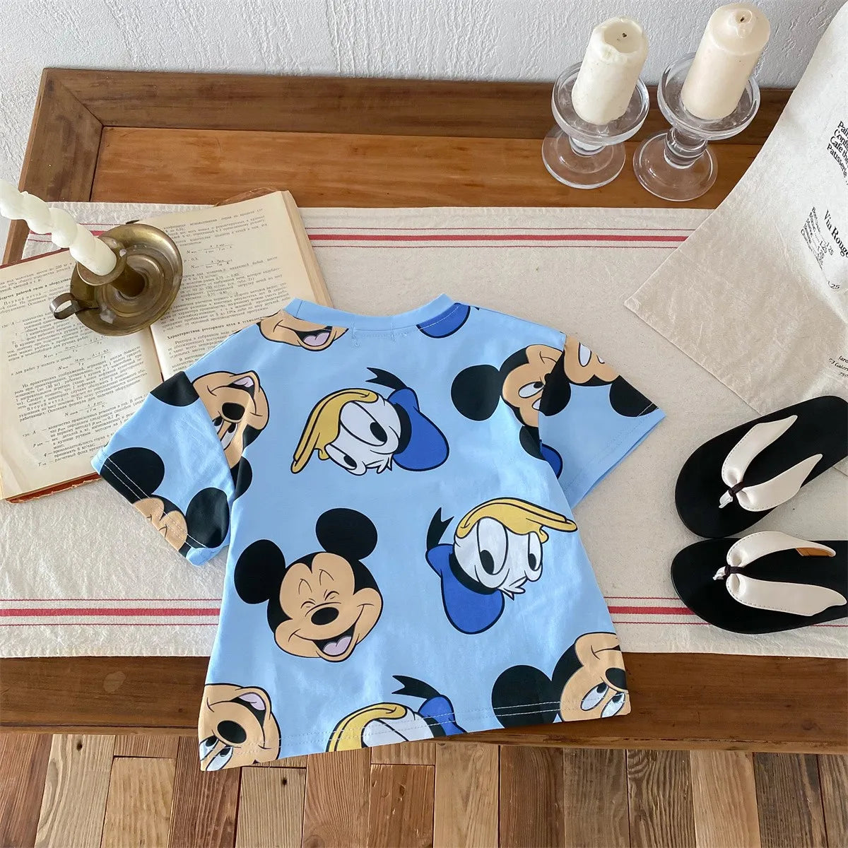 Little Boys Cartoon Print Short Sleeve Summer T-shirts childrensterritory