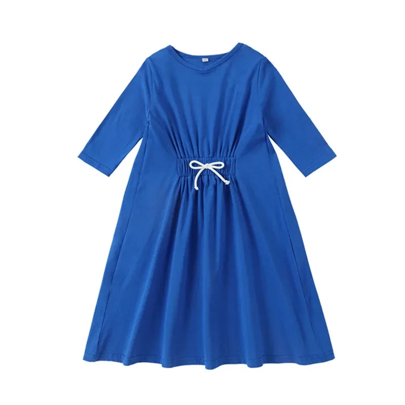 Solid Colour Summer Casual Family Matching Clothing Set