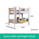 Multifunctional Kids Bunk Bed with Safety Fence and Storage childrensterritory