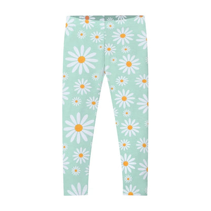 Kids Girls Cartoon Pattern Casual Leggings For 2-8 Years childrensterritory