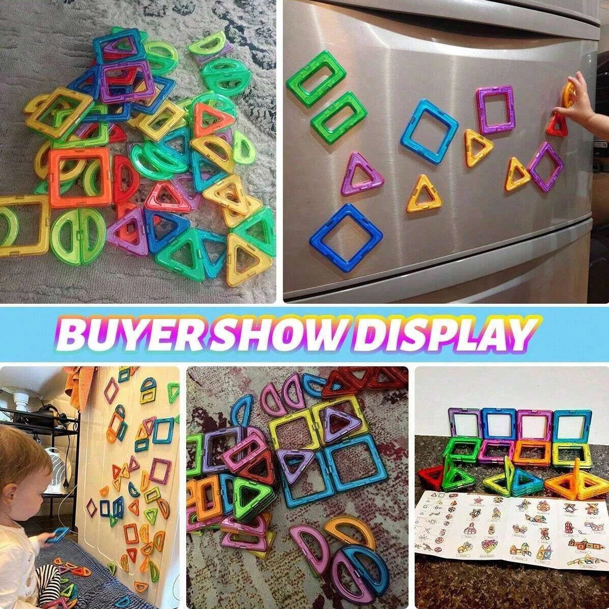 Durable DIY Magnetic Building Block Toys for Kids