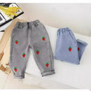 Little Girls Loose Stylish Denim Pants for Spring and Autumn childrensterritory