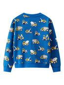 Kids Boys Stars Print Warm Winter Sweatshirts