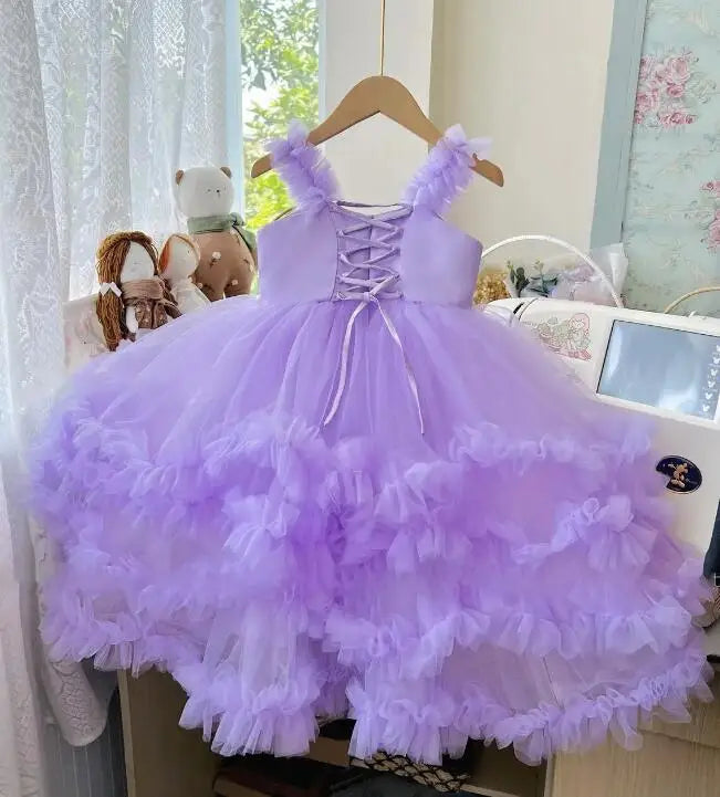 Gorgeous Girls' Wedding Corset Back Long Pageant Gowns childrensterritory