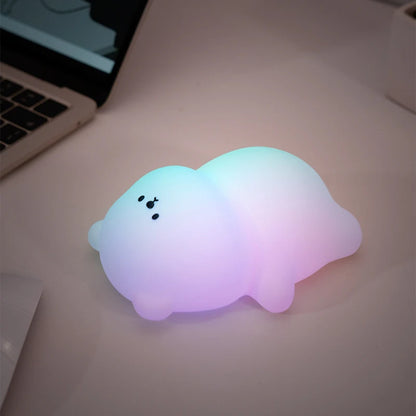 Rechargeable Cute Silicone Panda LED Night Light for Bedroom childrensterritory