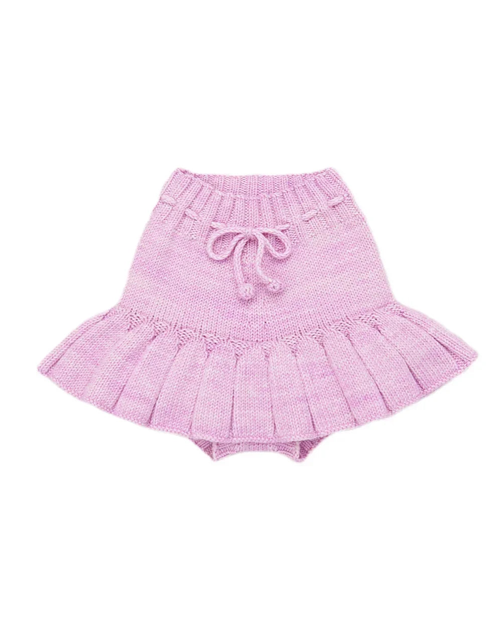 Retro Countryside Style Girls Knitted Cardigan Half Skirt Set childrensterritory