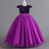 Teenage Girls Elegant Long Tulle Sequined Princess Party Dresses childrensterritory