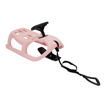 Kids Pull Rope Metal Snow Sled Frost-Resistant