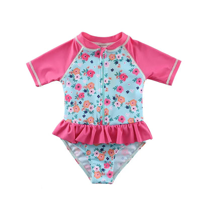 Toddler/Baby Girl Ruffle Printed One Piece Swimsuits