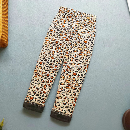 Plus Velvet Printed Kids Girls Winter Leggings childrensterritory