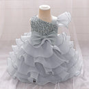 Toddler Girls Sequin Cake Design Summer Birthday Dresses childrensterritory