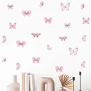 Home Decoration 3Pcs Pink Butterfly Wall Decals for Kids Room childrensterritory