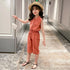 Little Girls Sleeveless T-shirt + Pants 2PCS Fashion Outfits childrensterritory