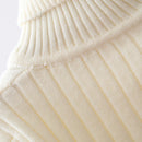Kids High Neck Design Long Sleeves Casual Warm Sweater childrensterritory