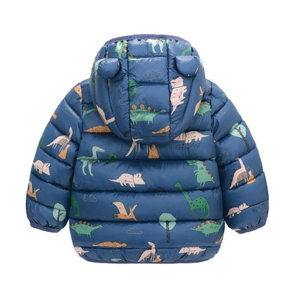 Baby Kids Cartoon Design Puffer Winter Jacket childrensterritory