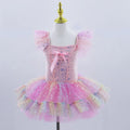 Modern Sequined Flower Tutu Ballet Dresses For Girls childrensterritory