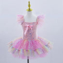 Modern Sequined Flower Tutu Ballet Dresses For Girls childrensterritory